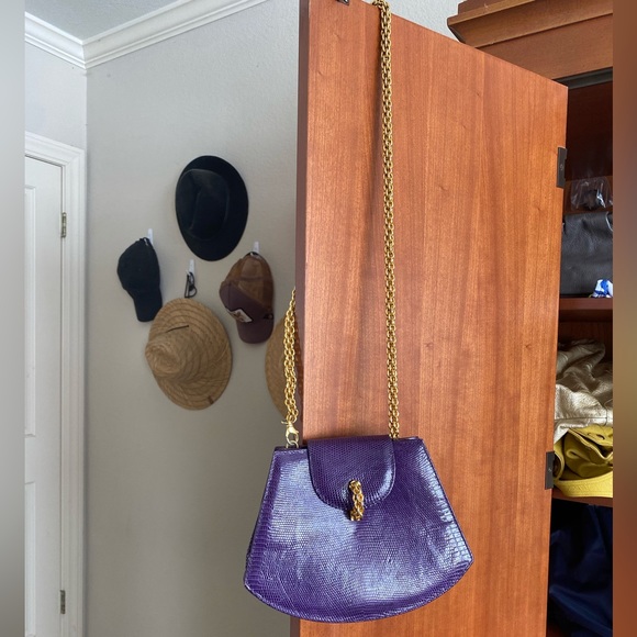 Paloma Picasso Crocodile Shoulder Bag- Excellent Rare Vintage - Picture 4 of 13